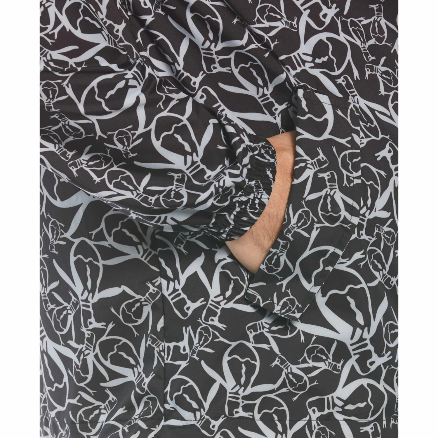 Original Penguin 1/4 Zip Penguin Print Golf Windbreaker Jacket 5 Original Penguin 1/4 Zip Penguin Print Golf Windbreaker Jacket - Image 3