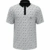 Original Penguin All Over Atomic Cocktail Print Golf Polo -Original Penguin All Over Atomic Cocktail Print Golf Polo Caviar Original Penguin