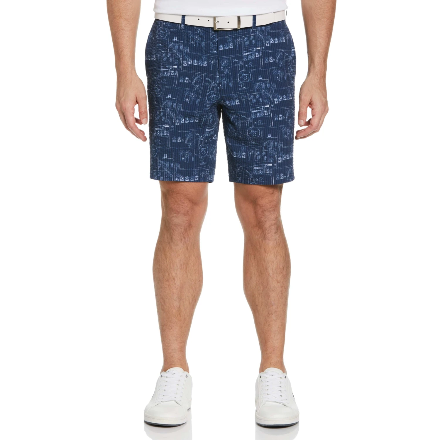 Original Penguin Beach Club Print Seersucker 8" Golf Shorts 3 Original Penguin Beach Club Print Seersucker 8" Golf Shorts