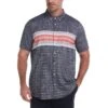 Original Penguin Big & Tall Engineered Chest Stripe Shirt -Original Penguin Big Tall Engineered Chest Stripe Shirt Dark Sapphire Original Penguin