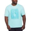 Original Penguin Big & Tall Groovy Pete Print Tee -Original Penguin Big Tall Groovy Pete Print Tee Aruba Blue Original Penguin