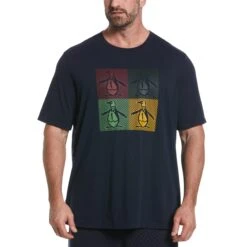 Original Penguin Big & Tall Multiple Pete Print Tee
