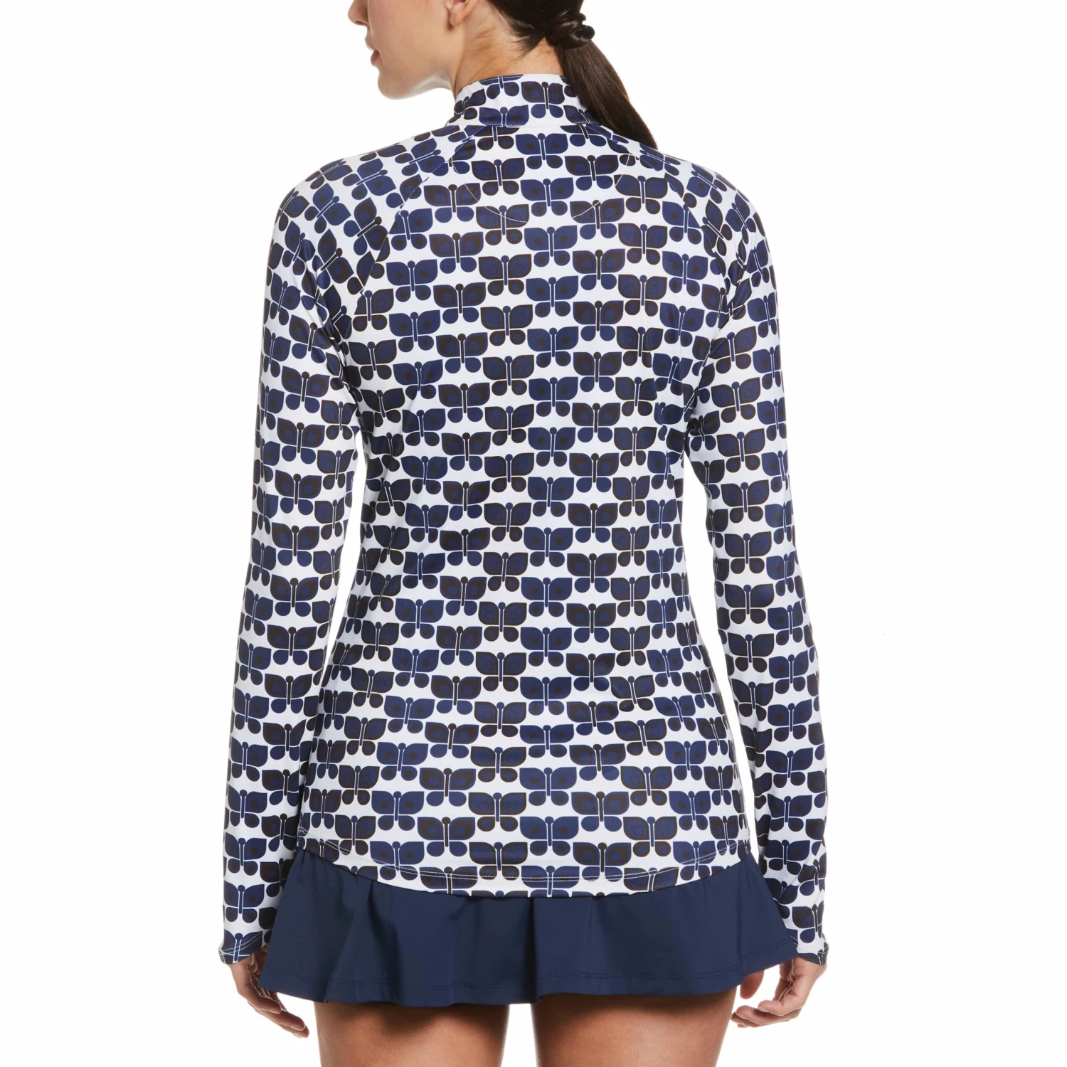 Original Penguin Butterfly Print Sun Protection Tennis Shirt 4 Original Penguin Butterfly Print Sun Protection Tennis Shirt - Image 2