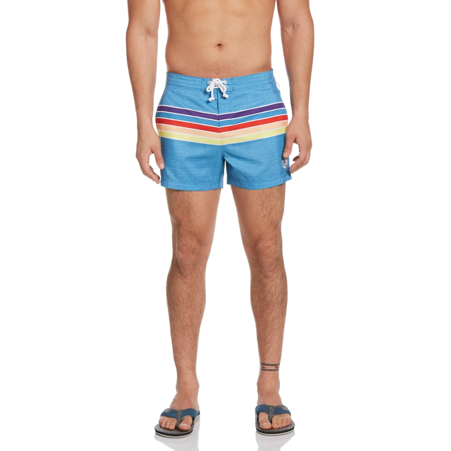 Original Penguin Engineered Stripe Box Swim Short 2 Original Penguin Engineered Stripe Box Swim Short