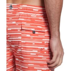 Original Penguin Glitch Print Swim Short -Original Penguin Glitch Print Swim Short Original Penguin 4