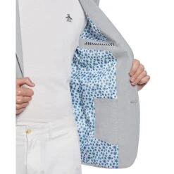 Original Penguin Green Plaid Linen Blend Chambray Jacket -Original Penguin Green Plaid Linen Blend Chambray Jacket Original Penguin 4