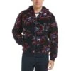 Original Penguin Leaf Print Sherpa Hoodie -Original Penguin Leaf Print Sherpa Hoodie Dark Sapphire Original Penguin