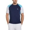 Original Penguin Performance Color Block Tennis Tee -Original Penguin Performance Color Block Tennis Tee Astral Night Original Penguin