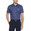 Original Penguin Pete In The Park Print Golf Polo 1 Original Penguin Pete In The Park Print Golf Polo -Original Penguin Pete In The Park Print Golf Polo Astral Night Original Penguin