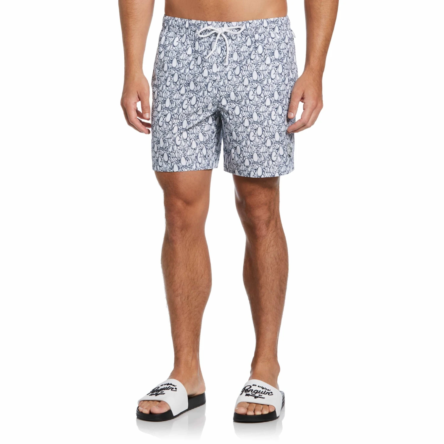Original Penguin Pete Print Swim Shorts 3 Original Penguin Pete Print Swim Shorts
