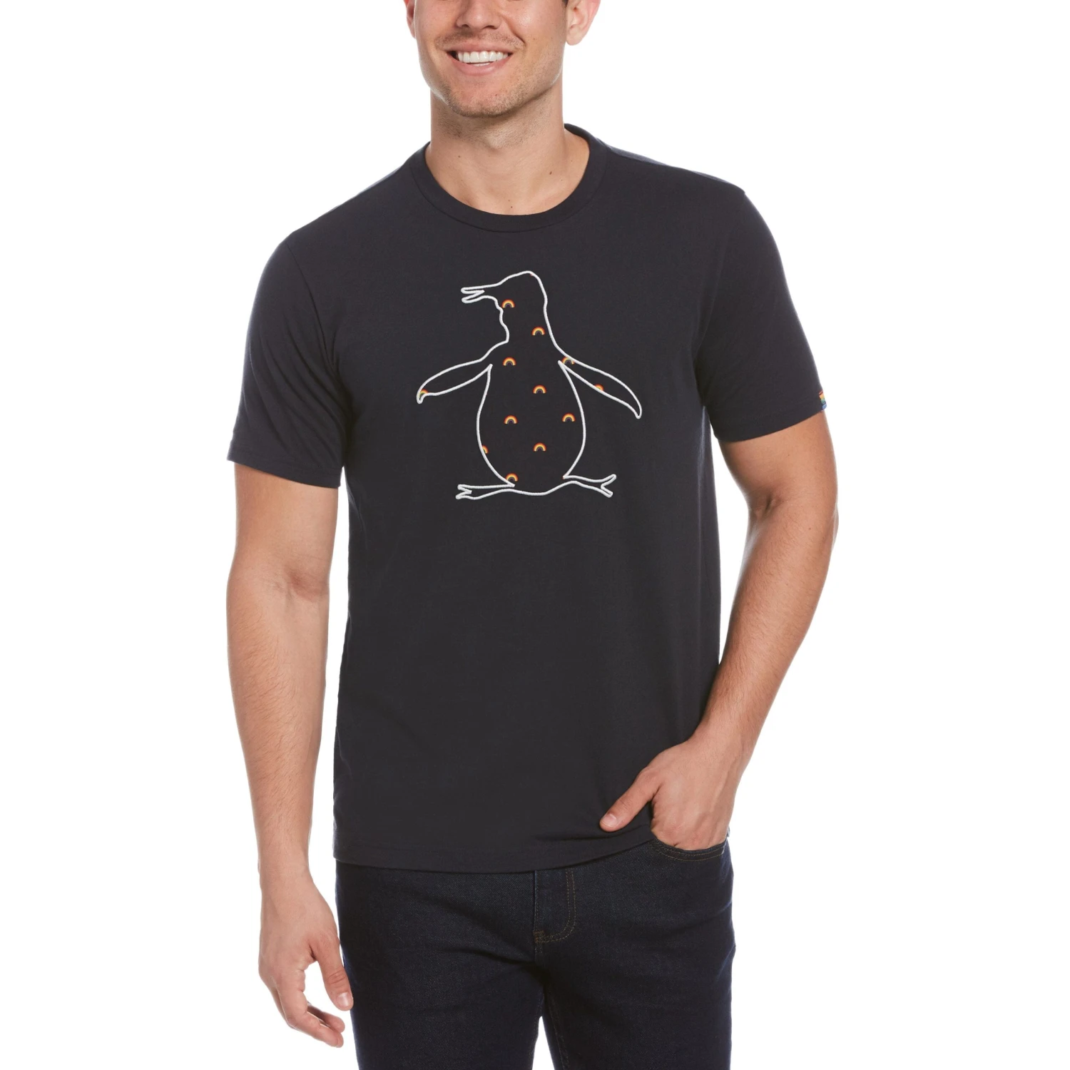 Original Penguin Pride Rainbow Fill Pete Tee 3 Original Penguin Pride Rainbow Fill Pete Tee