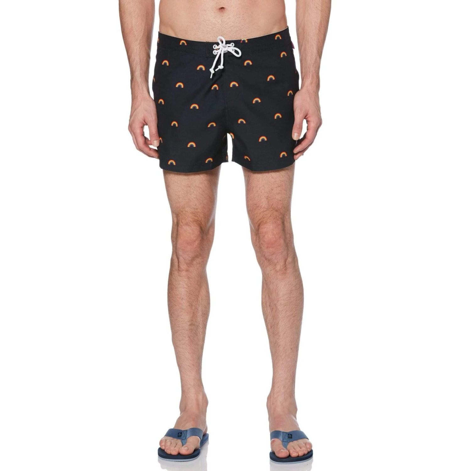 Original Penguin Pride Rainbow Print Swim Short 3 Original Penguin Pride Rainbow Print Swim Short