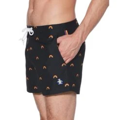 Original Penguin Pride Rainbow Print Swim Short 7 Original Penguin Pride Rainbow Print Swim Short -Original Penguin Pride Rainbow Print Swim Short Original Penguin 3