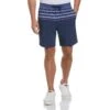 Original Penguin Slub Stripe Block 8" Golf Short -Original Penguin Slub Stripe Block 8 Golf Short Black Iris Original Penguin