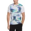 Original Penguin Spliced Energy Stripe Tennis Tee -Original Penguin Spliced Energy Stripe Tennis Tee Bright White Original Penguin