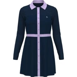 Original Penguin Women's Color Block Shirtdress -Original Penguin Womens Color Block Shirtdress Black Iris Original Penguin 3