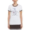 Original Penguin Women's Icon Pete Performance Tennis Tee -Original Penguin Womens Icon Pete Performance Tennis Tee Bright White Original Penguin