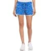 Original Penguin Women's Printed Geo Tennis Short -Original Penguin Womens Printed Geo Tennis Short Blue Tattoo Original Penguin