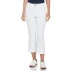 Original Penguin Women's Veronica Open Front Crop Flare Golf Pant -Original Penguin Womens Veronica Open Front Crop Flare Golf Pant Bright White Original Penguin